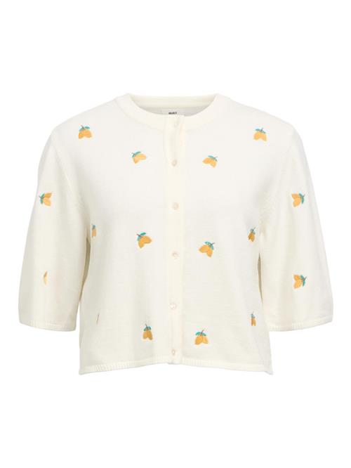 OBJECT Cardigan 'Thess'  gul / grøn / hvid