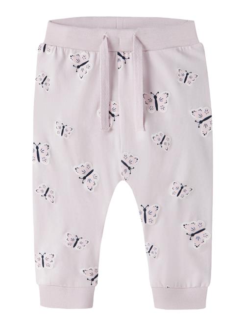 NAME IT Bukser Vandora Lavender Fog Butterfly