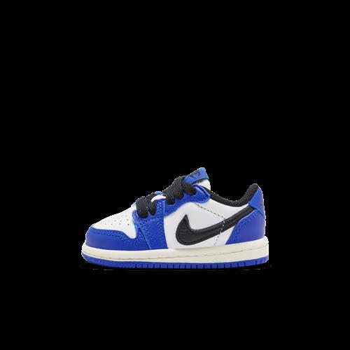 Jordan 1 Retro Low "Game Royal"-sko til babyer/småbørn - hvid