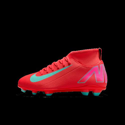 Nike Jr. Mercurial Superfly 10 Club High Top-fodboldstøvler til flere typer underlag til mindre/større børn - rød