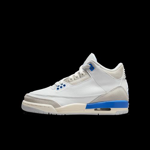 Air Jordan 3 Retro-sko til større børn - hvid