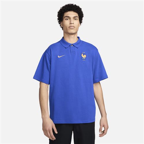 Oversized FFF Nike Football-polotrøje til mænd - blå