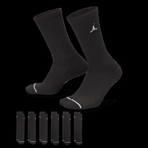 Jordan Everyday Cushioned-crewstrømper (6 par) - sort
