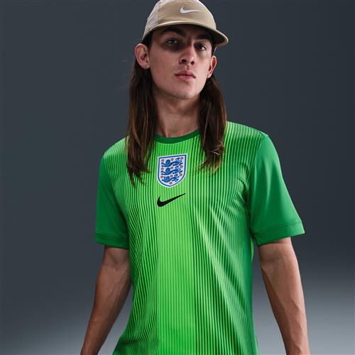 Kortærmet England 2025/26 Stadium Goalkeeper Nike Dri-FIT Replica-fodboldspillertrøje til mænd - grøn
