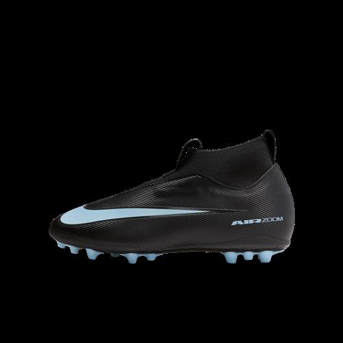 Nike Jr. Mercurial Superfly 10 Academy High Top-fodboldstøvler til kunstgræs mindre/større børn - sort