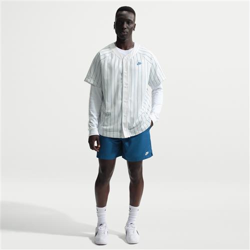 Vævede Nike Club-flow-shorts til mænd - blå