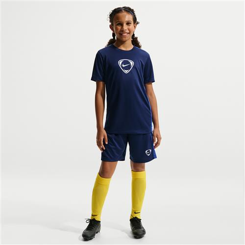 Nike Academy+ Dri-FIT-fodboldshorts til større børn - blå