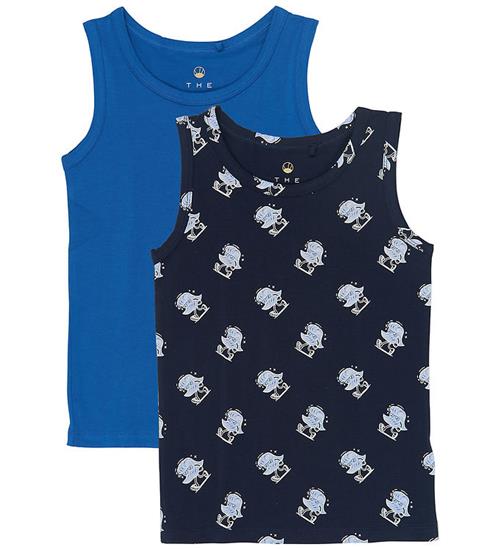 The New Undertrøje - 2-pak - Blå/Navy Blazer AOP