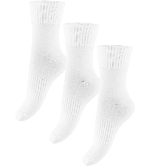 Kids Only Strømper- Tennis - KogTine - 3-pak - White/Gold Lurex