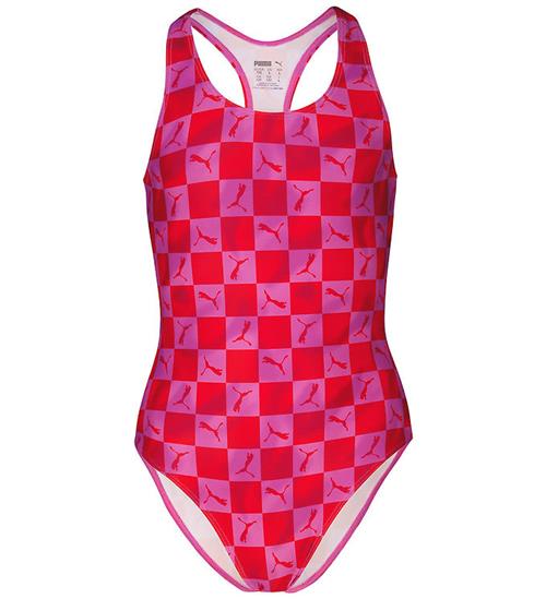 Puma Badedragt - Electric Orchid/Red