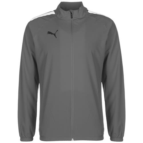 PUMA Træningsjakke 'TeamLiga'  grå / sort / hvid