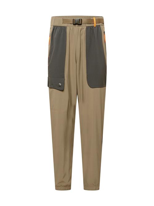 UNDER ARMOUR Sportsbukser 'Rush'  oliven / mørkegrøn / orange