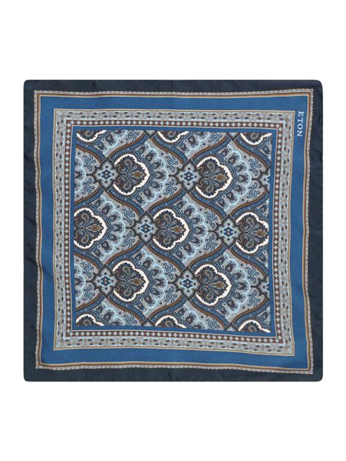 ETON Tørklæde  blå / lyseblå / mørkebrun / hvid