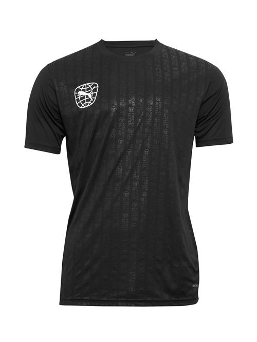 PUMA Funktionsskjorte  sort / hvid