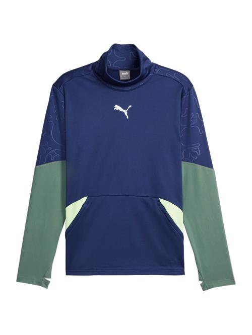 PUMA Funktionsskjorte  mørkeblå / grøn / hvid