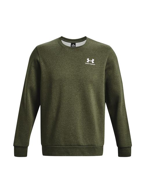 UNDER ARMOUR Sportsweatshirt 'Essential'  grøn / hvid