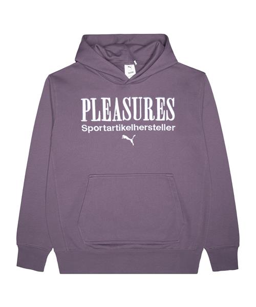 PUMA Sportsweatshirt  mørkelilla / hvid