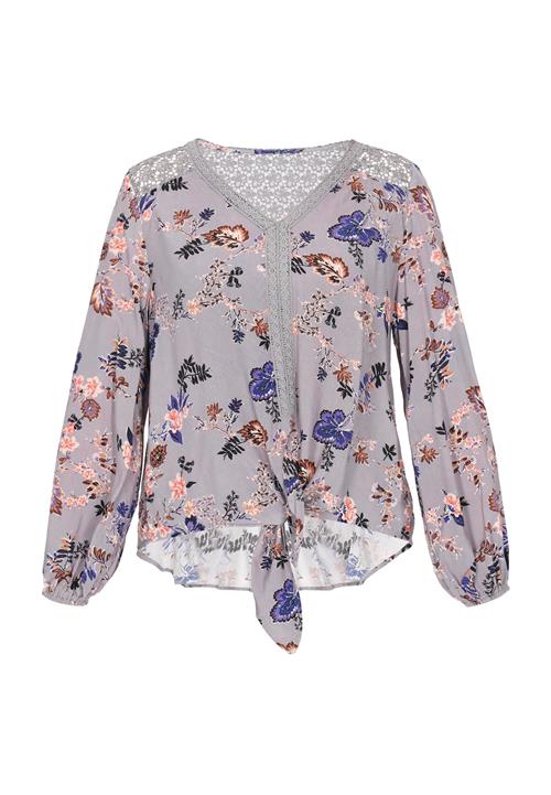 Gaya Bluse 'Fashion Look'  dueblå / brun / koral / sort