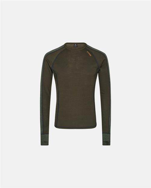 Langærmet t-shirt |100 uld | Grøn