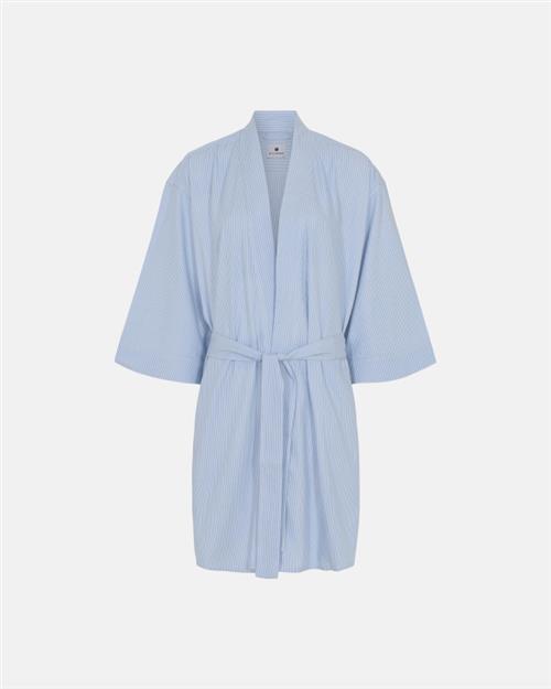 Morgenkåbe | Bambusviskose | Blåstribet