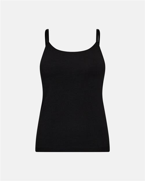 Stroptop m. support | Bambusviskose | Sort