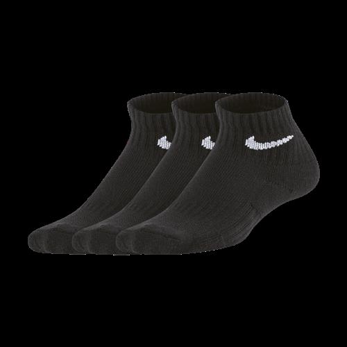 Nike Everyday-polstrede ankelstrømper til mindre børn (3 par) - sort