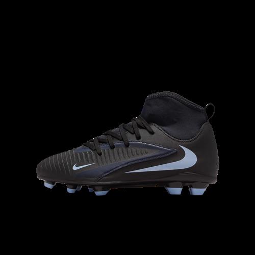 Nike Jr. Phantom 6 High Club-fodboldstøvler til større børn til flere typer underlag - sort