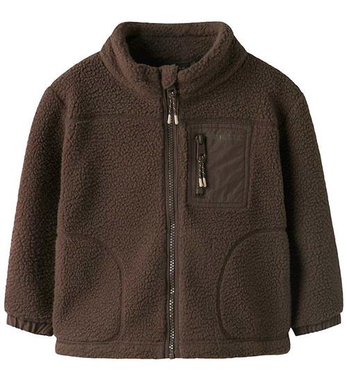 Name It Fleecejakke - Teddy - NmMiller - Chocolate Brown