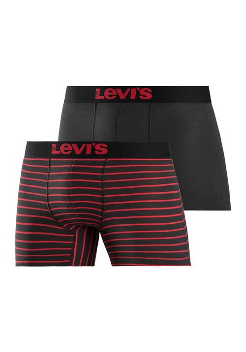 LEVI'S ® Boksershorts  brandrød / sort