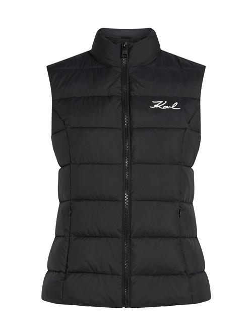 Karl Lagerfeld Vest 'Gilet'  sort / hvid