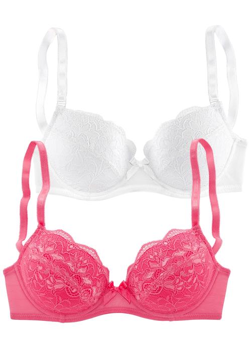 Se PETITE FLEUR BH  pink / hvid hos About You