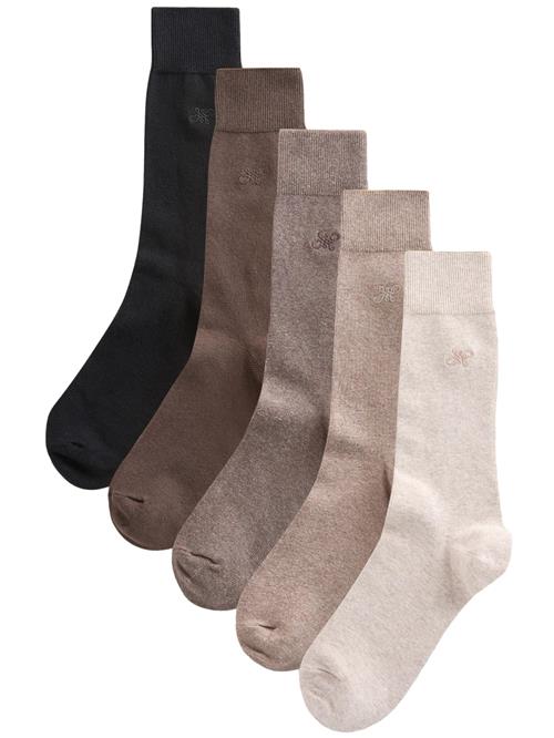 Next Sokker  ecru / beige-meleret / choko / sort