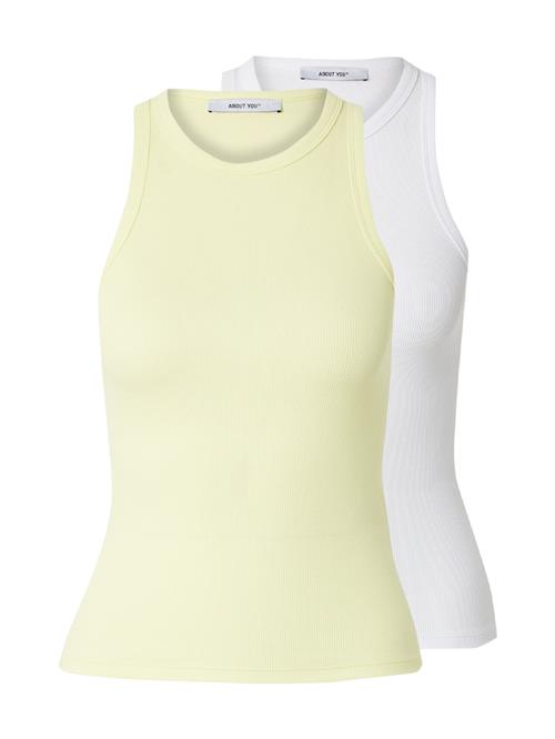 ABOUT YOU Overdel 'Anian'  lysegul / hvid