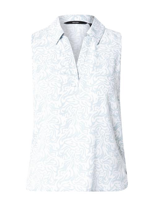 VERO MODA Bluse 'VMHARPER'  lyseblå / hvid