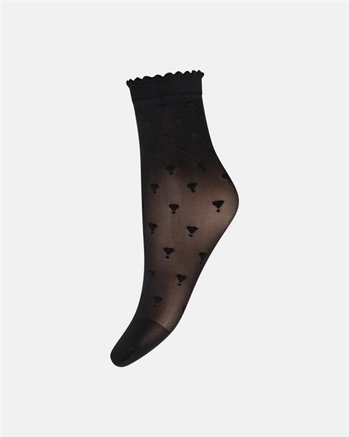 Ankelstrømper "Heart" | 20 denier | Sort