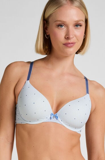 Hunkemöller Formstøbt bøjle-bh Plunge Blå