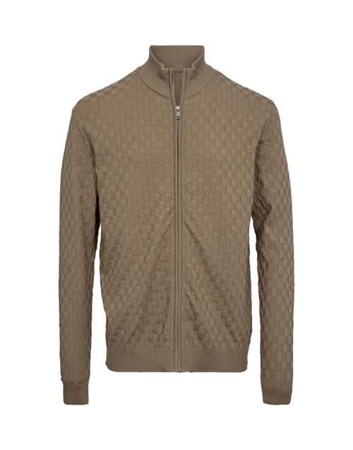 Stand up collar knit regular fit