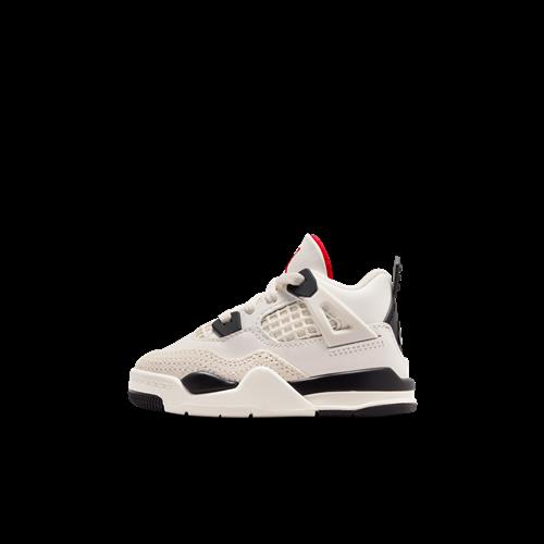 Jordan 4 Retro "Flight Club"-sko til babyer/småbørn - hvid