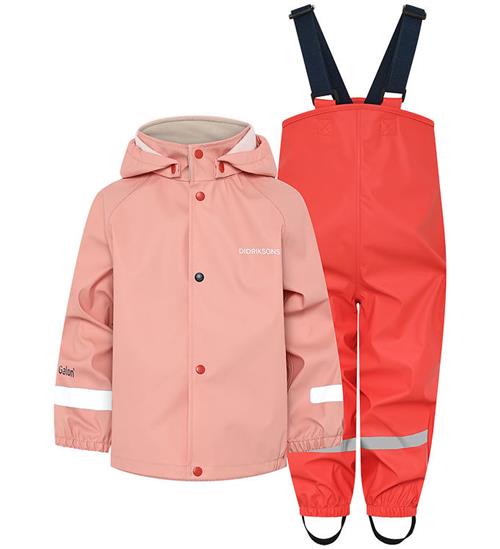 Didriksons Regntøj m. Seler - Slaskeman - PU - Powder Peach