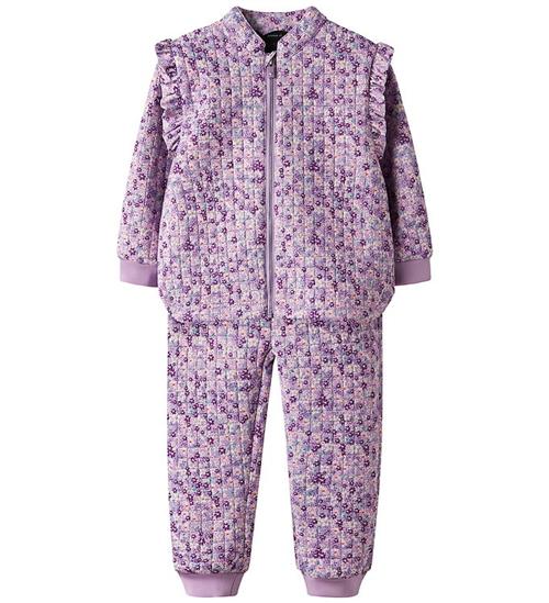 Name It Termotøjet - NmfMoon - Violet Tulle m. Blomster