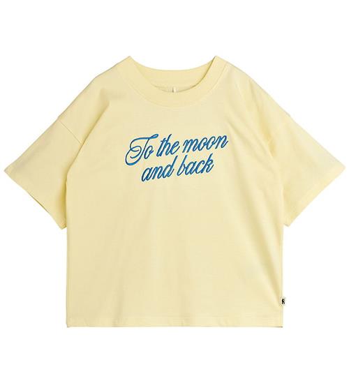 Mini Rodini T-shirt - To The Moon - Gul