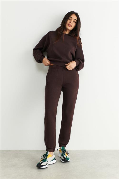 Gina Tricot - Basic sweatpants - Joggingbukser - Beige - S - Dame