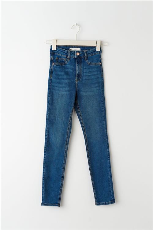 Gina Tricot - molly petite high w jeans - Highwaist jeans - Lilla - XXS - Dame