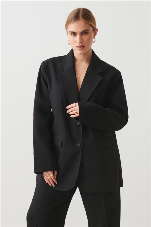 Gina Tricot - Oversized blazer - Blazere - Sort - L - Dame