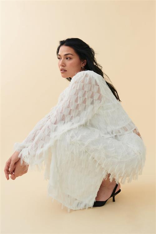 Gina Tricot - Fluffy skirt - Nederdele - Hvid - XS - Dame