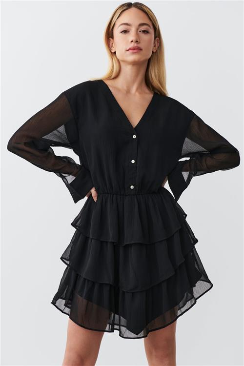 Gina Tricot - Mirr dress - Kjoler - Sort - XS - Dame