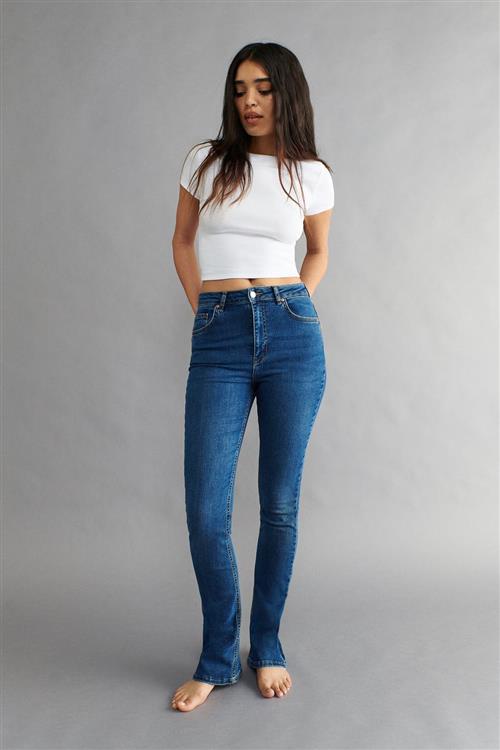 Gina Tricot - bootcut jeans - bruna-bear - Blå - 34 - Dame