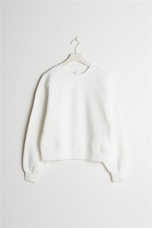 Gina Tricot - Basic sweater - Collegetrøjer - Hvid - L - Dame