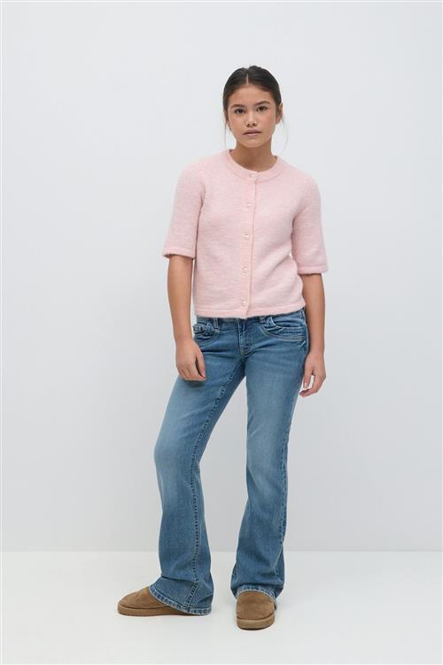 Gina Tricot - Scandi low waist bootcut jeans - low waist jeans - Blå - 146 - Pige