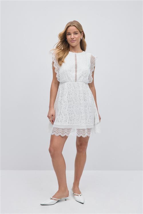 Gina Tricot - Lace dress - korte kjoler - Hvid - 38 - Dame